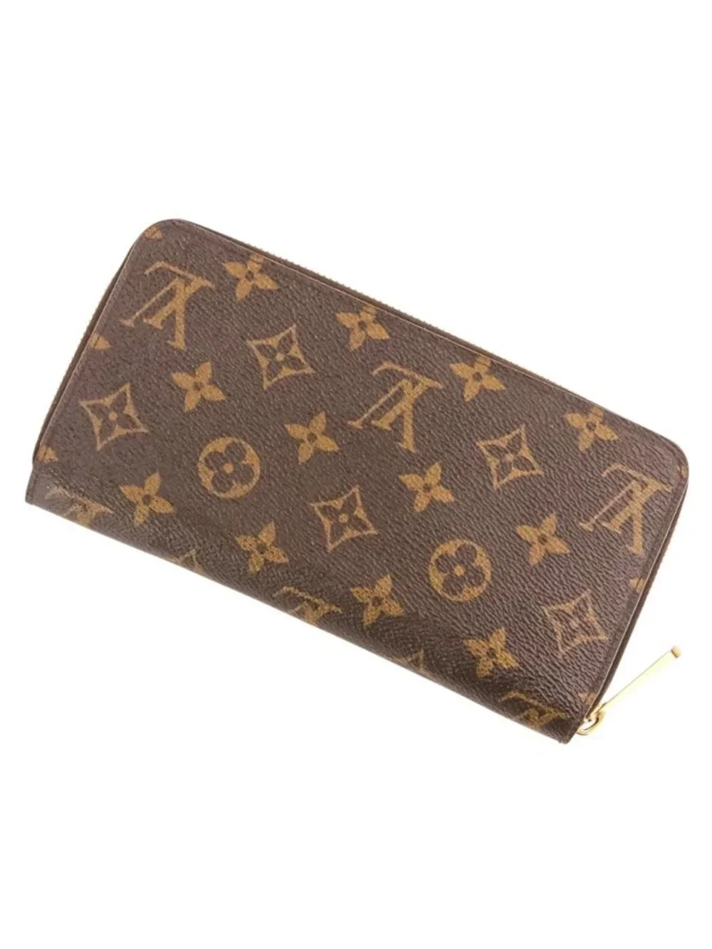 Louis Vuitton Monogram Zippy Wallet Fuchsia Pink Brown
